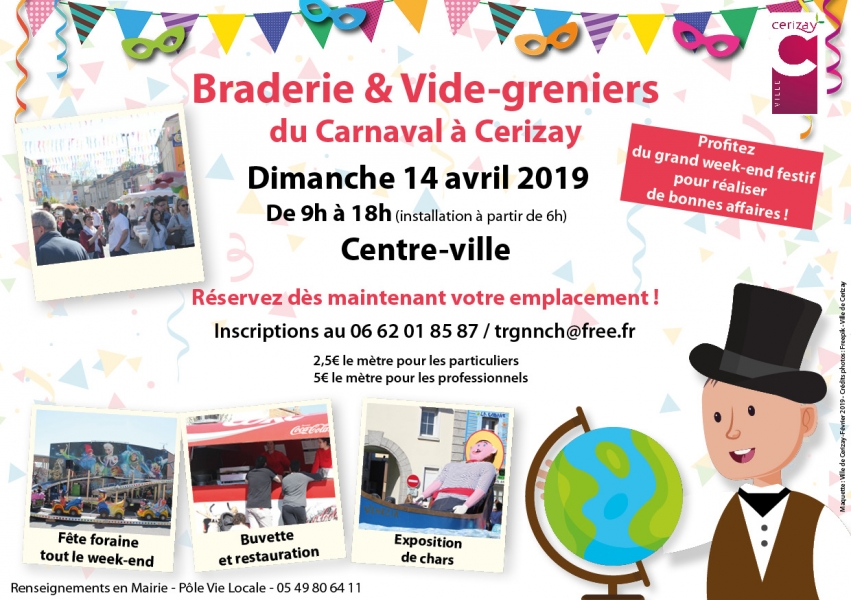Braderie_et_vide_grenier_Carnaval_Cerizay_2019